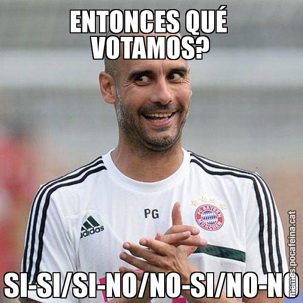 ENTONCES QUÉ  VOTAMOS? SI-SI/SI-NO/NO-SI/NO-NO - Guardiola Boig