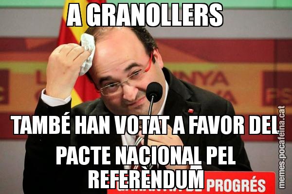 A GRANOLLERS TAMBÉ HAN VOTAT A FAVOR DEL PACTE NACIONAL PEL REFERÈNDUM