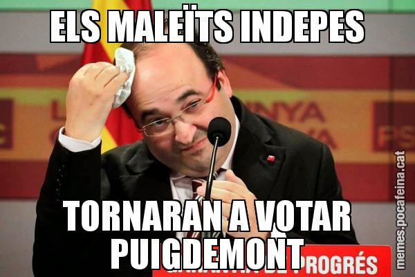 ELS MALEÏTS INDEPES TORNARAN A VOTAR PUIGDEMONT