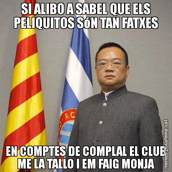 SI ALIBO A SABEL QUE ELS PELIQUITOS SóN TAN FATXES EN COMPTES DE COMPLAL EL CLUB ME LA TALLO I EM FAIG MONJA - Chen Yansheng