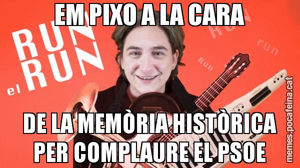 EM PIXO A LA CARA DE LA MEMÒRIA HISTÒRICA PER COMPLAURE EL PSOE