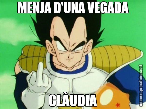 MENJA D'UNA VEGADA CLÀUDIA - Vegeta