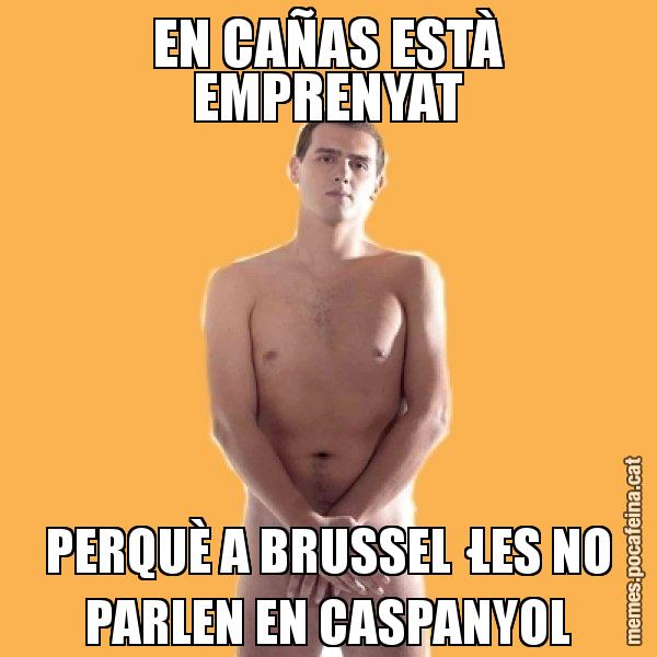 EN CAÑAS ESTÀ EMPRENYAT PERQUÈ A BRUSSEL·LES NO PARLEN EN CASPANYOL - Albert Rivera