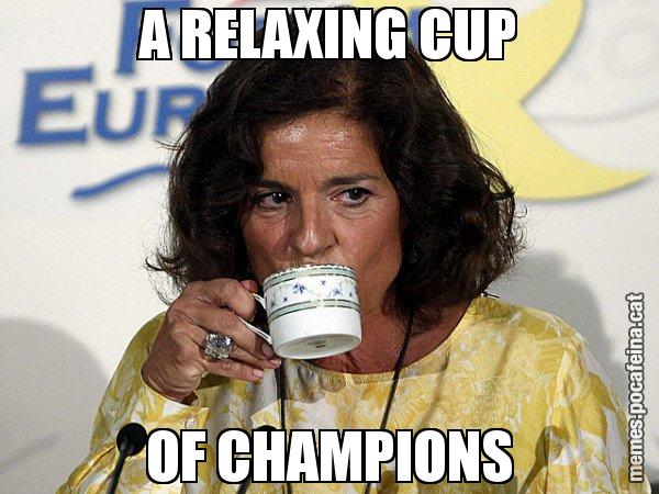 A RELAXING CUP OF CHAMPIONS - Ana Botella relaxing cup