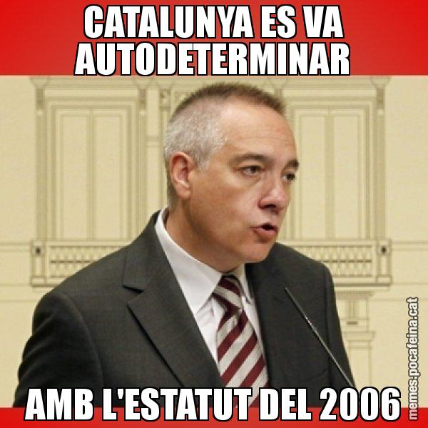 CATALUNYA ES VA AUTODETERMINAR AMB L'ESTATUT DEL 2006 - Pere Navarro