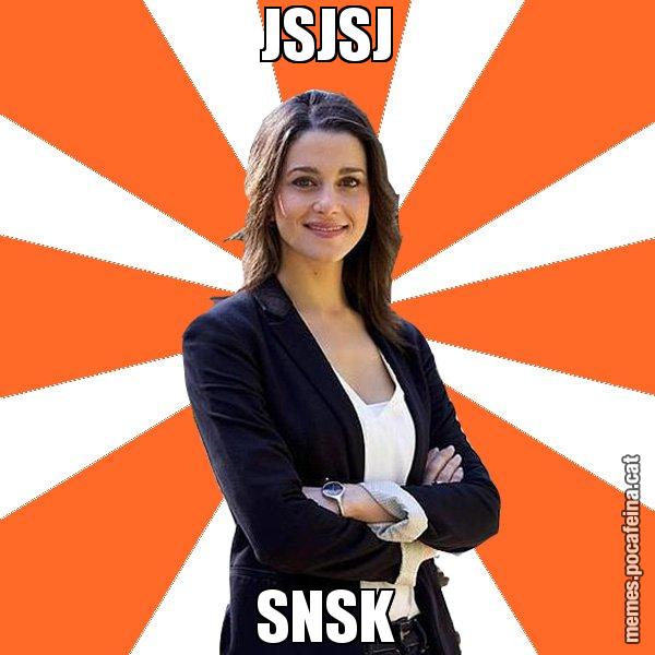 JSJSJ SNSK - Inés Arrimadas - 27S