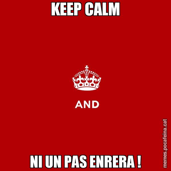 KEEP CALM NI UN PAS ENRERA ! - Keep