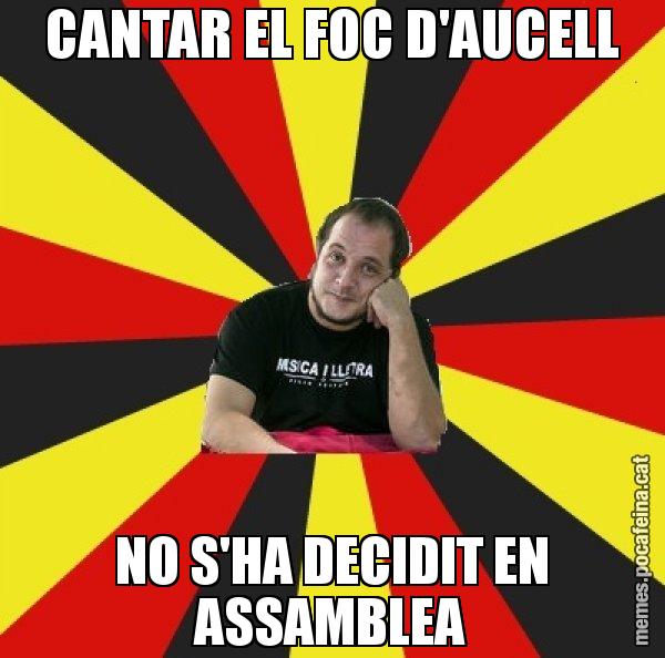 CANTAR EL FOC D'AUCELL NO S'HA DECIDIT EN ASSAMBLEA - David Fernàndez
