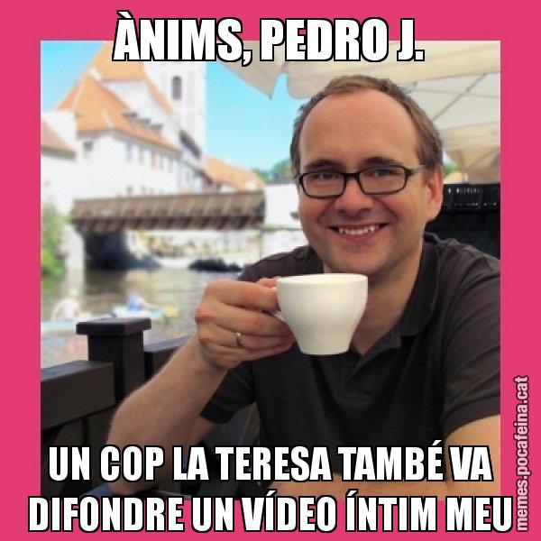 ÀNIMS, PEDRO J. UN COP LA TERESA TAMBÉ VA DIFONDRE UN VÍDEO ÍNTIM MEU - Puto Gilipolles