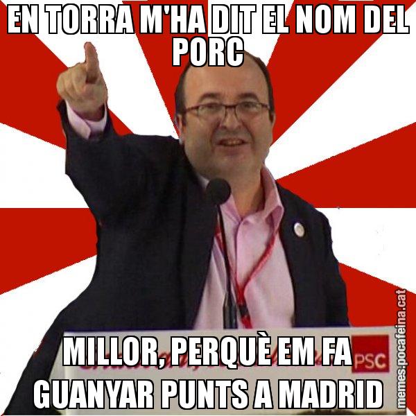 EN TORRA M'HA DIT EL NOM DEL PORC MILLOR, PERQUÈ EM FA GUANYAR PUNTS A MADRID - Miquel Iceta