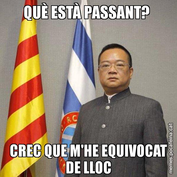 QUÈ ESTÀ PASSANT?  CREC QUE M'HE EQUIVOCAT DE LLOC - Chen Yansheng