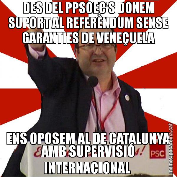 DES DEL PPSOEC’S DONEM SUPORT AL REFERÈNDUM SENSE GARANTIES DE VENEÇUELA ENS OPOSEM AL DE CATALUNYA AMB SUPERVISIÓ INTERNACIONAL - Miquel Iceta