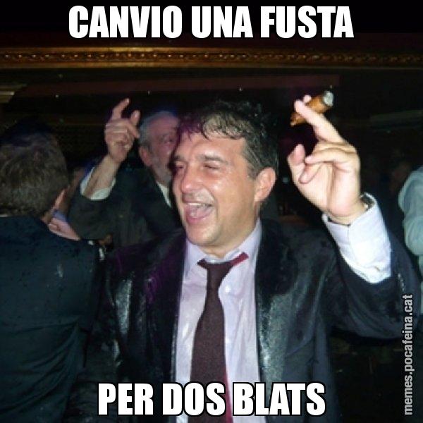 CANVIO UNA FUSTA PER DOS BLATS - Laporta de Festa