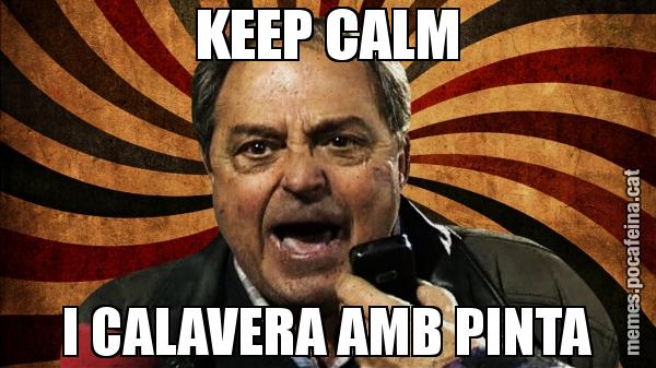 KEEP CALM I CALAVERA AMB PINTA