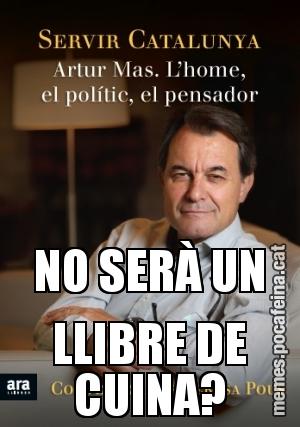 NO SERÀ UN LLIBRE DE CUINA?