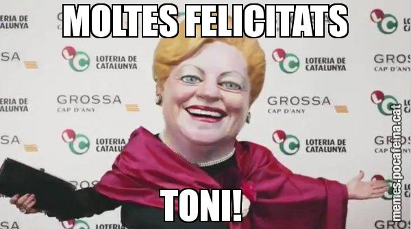 MOLTES FELICITATS TONI! - La Grossa de cap d'any