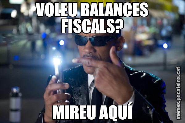 VOLEU BALANCES FISCALS? MIREU AQUÍ