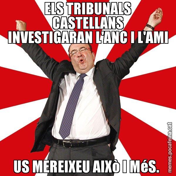 ELS TRIBUNALS CASTELLANS INVESTIGARAN L'ANC I L'AMI US MEREIXEU AIXò I MéS. - Miquel Iceta - 27S