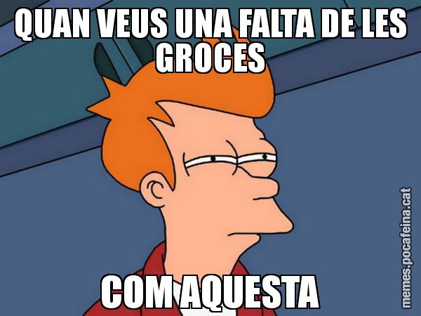 QUAN VEUS UNA FALTA DE LES GROCES COM AQUESTA - Futurama Fry