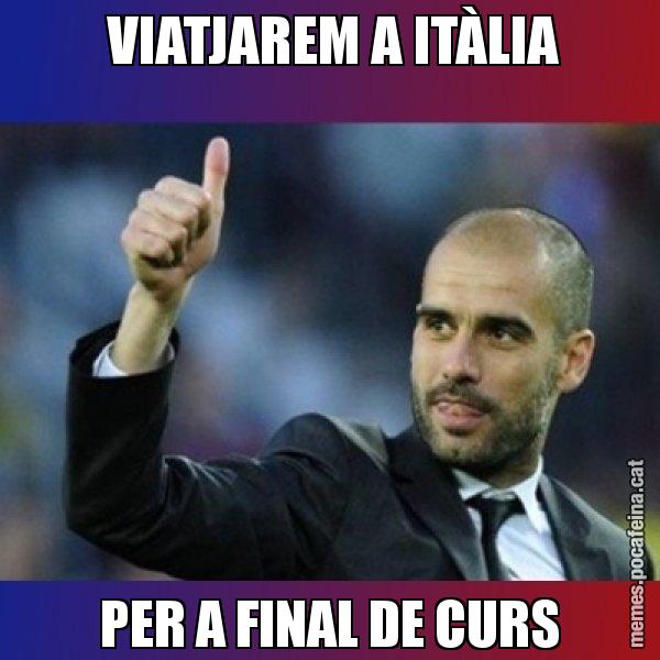 VIATJAREM A ITÀLIA PER A FINAL DE CURS - Pep Guardiola