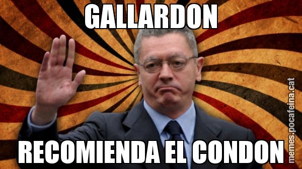 GALLARDON RECOMIENDA EL CONDON