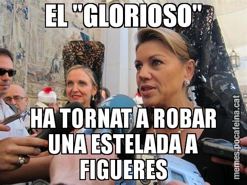 EL "GLORIOSO" HA TORNAT A ROBAR UNA ESTELADA A FIGUERES