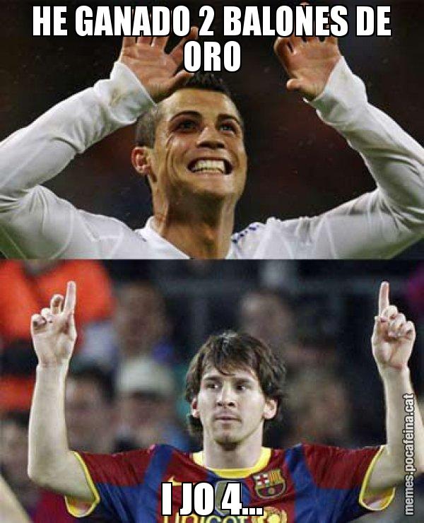 HE GANADO 2 BALONES DE ORO I JO 4... - Messi VS Cristiano