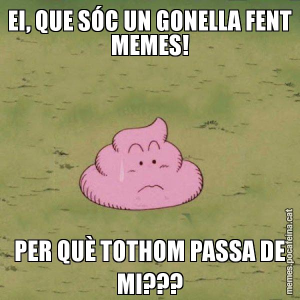 EI, QUE SÓC UN GONELLA FENT MEMES! PER QUÈ TOTHOM PASSA DE MI??? - Caca