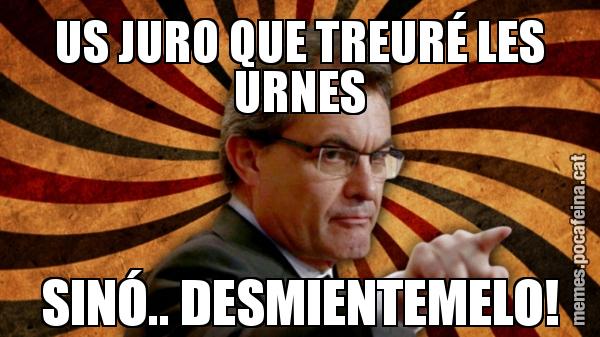 US JURO QUE TREURÉ LES URNES SINÓ.. DESMIENTEMELO!
