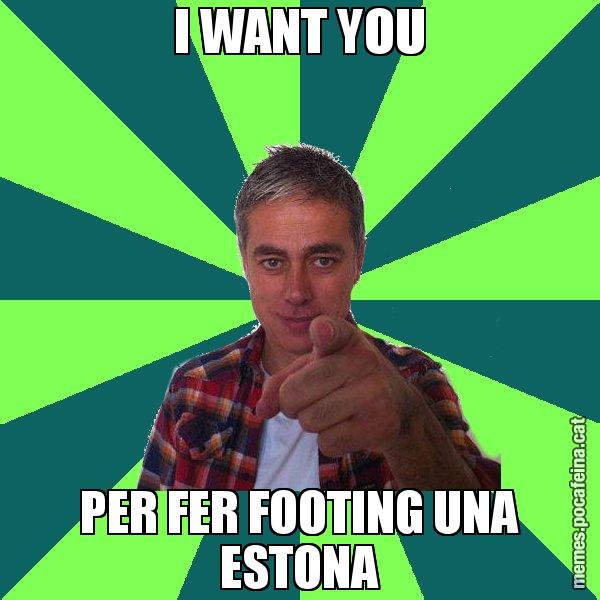 I WANT YOU PER FER FOOTING UNA ESTONA - Albert Om