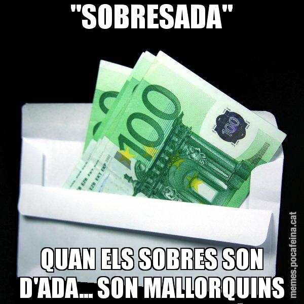 "SOBRESADA" QUAN ELS SOBRES SON D'ADA... SON MALLORQUINS - Sobre