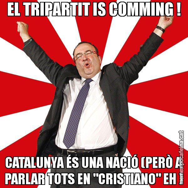 EL TRIPARTIT IS COMMING ! CATALUNYA ÉS UNA NACIÓ (PERÒ A PARLAR TOTS EN "CRISTIANO" EH ) - Miquel Iceta - 27S