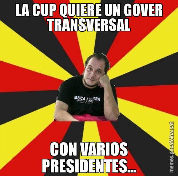 LA CUP QUIERE UN GOVER TRANSVERSAL CON VARIOS PRESIDENTES... - David Fernàndez