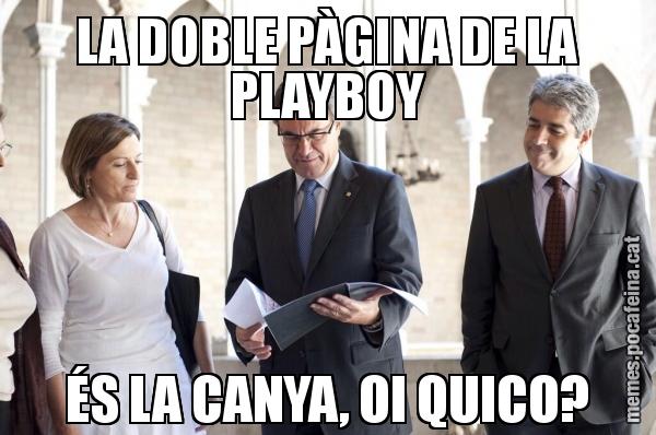 LA DOBLE PÀGINA DE LA PLAYBOY ÉS LA CANYA, OI QUICO?