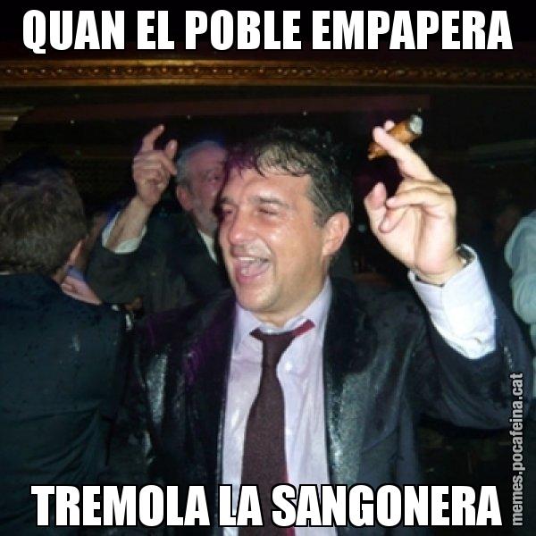 QUAN EL POBLE EMPAPERA TREMOLA LA SANGONERA - Laporta de Festa