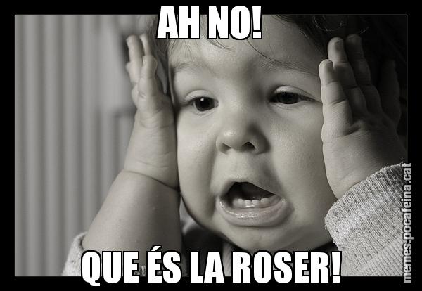 AH NO! QUE ÉS LA ROSER!