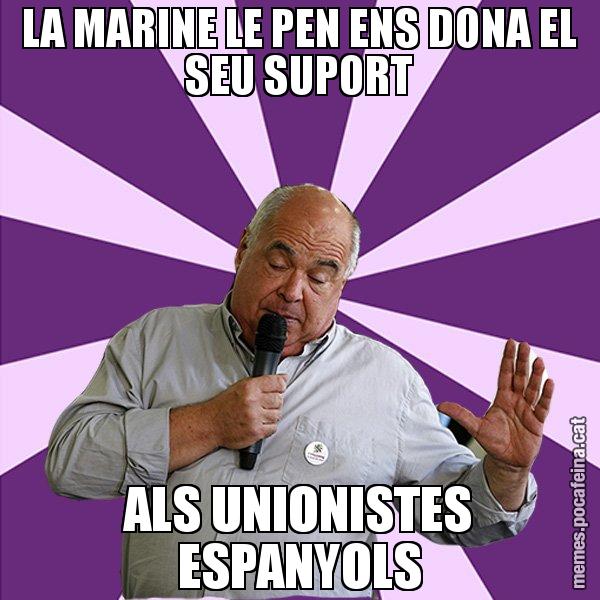 LA MARINE LE PEN ENS DONA EL SEU SUPORT ALS UNIONISTES ESPANYOLS - Lluís Rabell - 27S