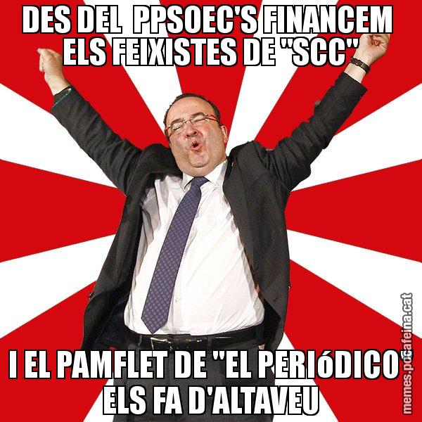 DES DEL PPSOEC'S FINANCEM ELS FEIXISTES DE "SCC" I EL PAMFLET DE "EL PERIóDICO" ELS FA D'ALTAVEU - Miquel Iceta - 27S