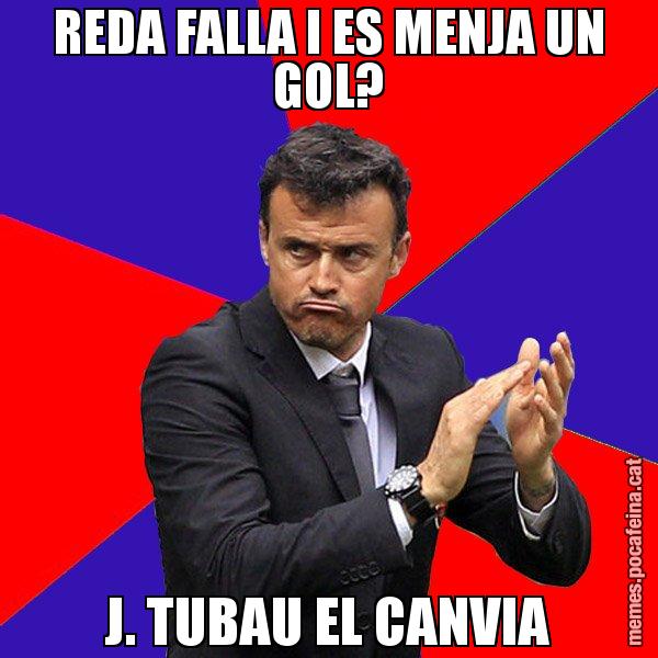 REDA FALLA I ES MENJA UN GOL? J. TUBAU EL CANVIA - Luís Enrique