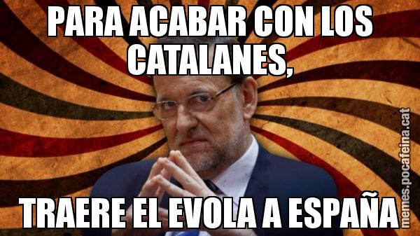 PARA ACABAR CON LOS CATALANES, TRAERE EL EVOLA A ESPAÑA