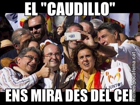 EL "CAUDILLO" ENS MIRA DES DEL CEL