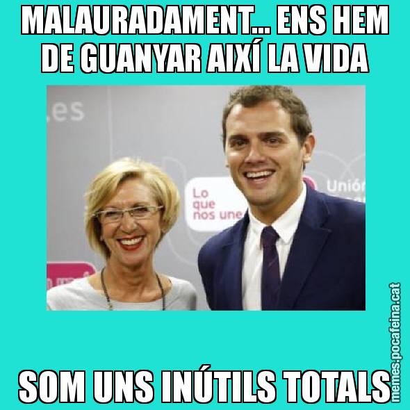 MALAURADAMENT... ENS HEM DE GUANYAR AIXÍ LA VIDA SOM UNS INÚTILS TOTALS