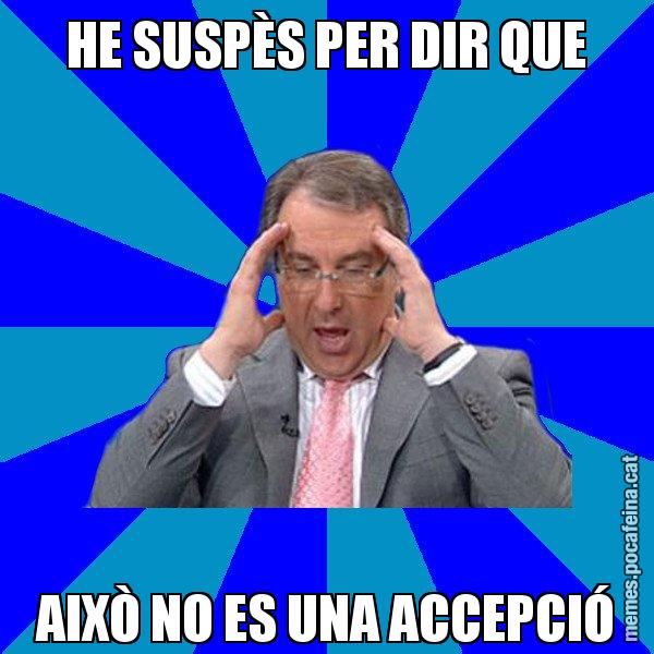 HE SUSPÈS PER DIR QUE AIXÒ NO ES UNA ACCEPCIÓ - Cuní Telepatia