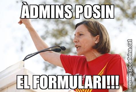 ÀDMINS POSIN EL FORMULARI!!!