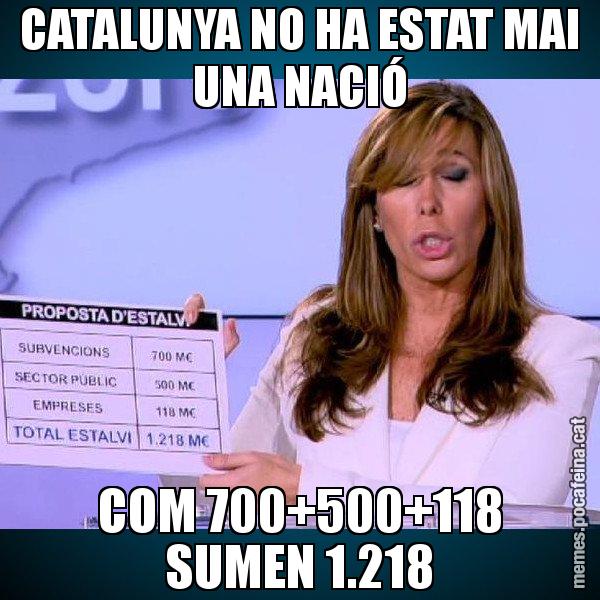 CATALUNYA NO HA ESTAT MAI UNA NACIÓ COM 700+500+118 SUMEN 1.218 - Alícia Paper i Suma