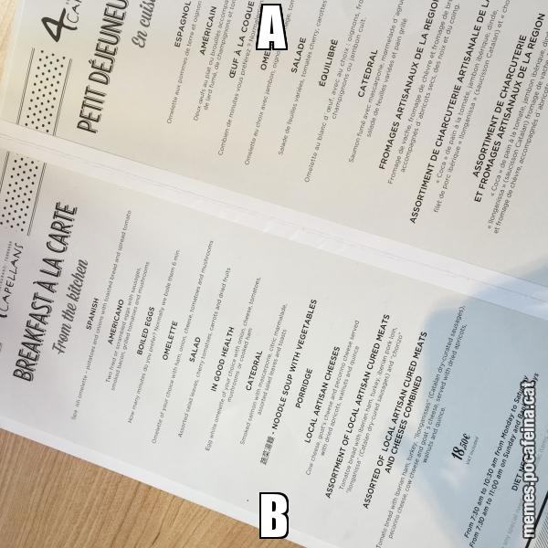 A B