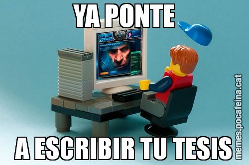 YA PONTE A ESCRIBIR TU TESIS
