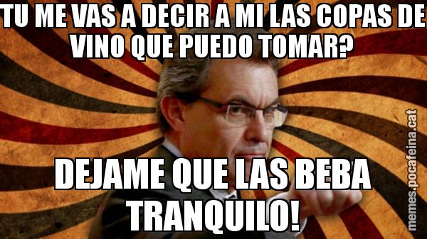 TU ME VAS A DECIR A MI LAS COPAS DE VINO QUE PUEDO TOMAR? DEJAME QUE LAS BEBA TRANQUILO!