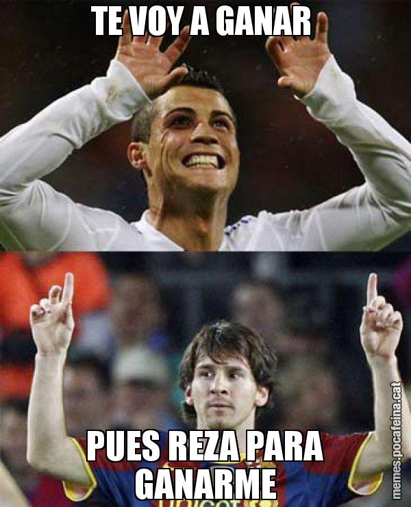 TE VOY A GANAR  PUES REZA PARA GANARME - Messi VS Cristiano