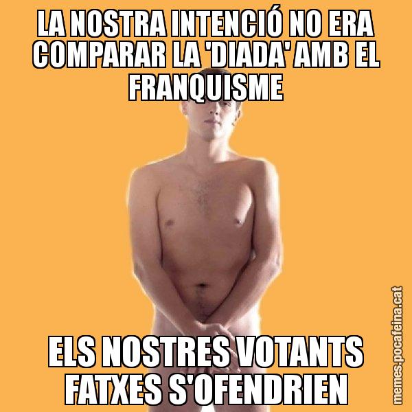 LA NOSTRA INTENCIÓ NO ERA COMPARAR LA 'DIADA' AMB EL FRANQUISME ELS NOSTRES VOTANTS FATXES S'OFENDRIEN - Albert Rivera